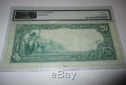 20 1902 $ Dublin Géorgie Ga Banque De Billets De Banque Nationale Note Bill! Ch. # 6374 Pmg Vf