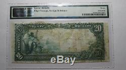 20 $ 1902 Dunkerque New York, Ny Sceau Rouge Banque Nationale Monnaie Note Bill! Ch # 2916