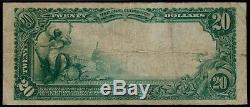 $ 20 1902 Grande Monnaie Nationale La Première Banque Nationale De Fort Smith, Ar
