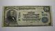 20 $ 1902 Inwood Iowa Ia National Currency Bank Bill! Charte #7304 Fine++