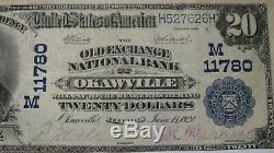 20 $ 1902 Okawville Illinois IL Billets De Banque En Billets De Banque Nationaux Bill Ch. # 11780 Vf