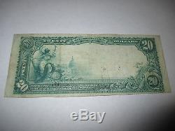 $ 20 1902 Pekin Illinois IL Note De La Banque Nationale De Billets Bill Ch. # 3770 Très Bien