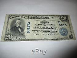 $ 20 1902 Toledo Illinois IL Billets De Billets De Banque Nationale Bill! Ch # 5273 Fine