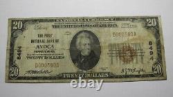 $20 1929 Avoca Pennsylvania Pa National Currency Bank Note Bill! #8494 Fine Rare