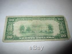 20 $ 1929 Billet De Banque En Monnaie Nationale Monmouth Illinois IL IL Bill Ch. # 4400 Rare