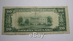 20 $ 1929 Billet De Banque National De La Devise Nationale De Long Beach, Californie, Bill Ch. # 11873