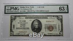 20 $ 1929 Billet De Billets De Banque En Monnaie Nationale New Delhi Ny Ch. # 1323 Unc63epq