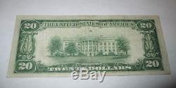 20 $ 1929 Billet De Billets De Banque En Monnaie Nationale Pomona Californie Ca! Ch. # 3518 Vf