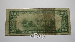 20 $ 1929 Billets De Banque Norwood Ohio Oh Monnaie Nationale Bill Ch. 6322 Fin! Premier