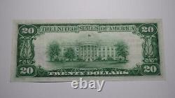 20 1929 Birmingham Alabama Al Monnaie Nationale Banque Note Bill Ch. #3185 Au