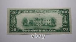 20 1929 Birmingham Alabama Al Monnaie Nationale Banque Note Bill Ch. #3185 Xf+