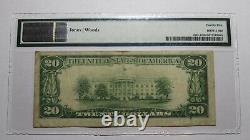 $20 1929 Bluefield West Virginia Wv National Currency Bank Note Bill #6674 Pmg