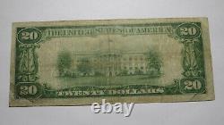 20 1929 Canton New York Ny Monnaie Nationale Banque Note Bill! Ch. #3696 Vf