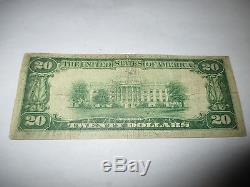 $ 20 1929 Canton Ohio Oh Bill De Billet De Banque National! Ch. # 76 Fin