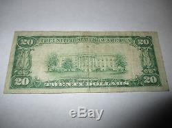 20 $ 1929 Centerville South Dakota Sd National Currency Note De La Note Bill # 5477 Vf