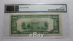20 $ 1929 Colorado Colorado Springs Co Banque Nationale Monnaie Remarque Le Projet De Loi 3913 Vf30