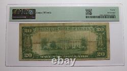 $20 1929 Coyle Oklahoma Ok Monnaie Nationale Banque Note Bill! Ch. N°12148 F12 Pmg