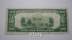 20 1929 Dale Pennsylvania Ap Banque Nationale De Devises Note Bill Ch. #12967 Rare
