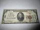 20 $ 1929 Dickinson Dakota Du Nord Nd Banque De Billets De Banque Nationale Note Bill Ch. # 4384