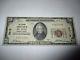 20 $ 1929 Du Bois Pennsylvanie Pa Banque De Monnaie Nationale Note Bill Ch. # 5019 Vf