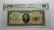 20 1929 El Reno Oklahoma Ok Monnaie Nationale Banque Note Bill Ch. #4830 Vf20 Pmg