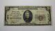 $20 1929 Est Stroudsburg Pennsylvanie Monnaie Nationale Banque Note Bill #5578 Vf