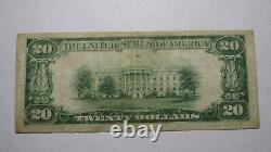 20 1929 Fairport New York Ny Monnaie Nationale Banque Note Bill Ch. #10869 Amende