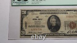 20 1929 Flint Michigan MI Monnaie Nationale Banque Note Bill Ch. #10997 F15 Pcgs
