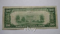 $20 1929 Forest City Pennsylvania Pa National Currency Bank Note Bill #5518 Vf