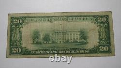 $20 1929 Gadsden Alabama Al National Currency Bank Note Bill Ch. #8560 Fine