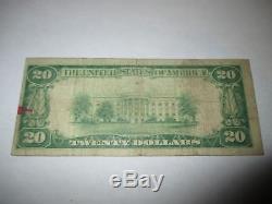 $ 20 1929 Grand Rapids Michigan MI Projet De Loi Sur Les Billets De Banque Nationaux! Ch. # 3293