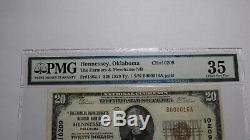 20 $ 1929 Hennessey Oklahoma Ok Billet De Billets De Banque En Monnaie Nationale!
