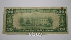 20 1929 High Point Caroline Du Nord Nc Monnaie Nationale Banque Note Bill Ch. N°4568