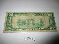 20 $ 1929 High Point North Carolina Nc Note De Banque Nationale Bill 4568 Fine