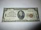 $ 20 1929 Honeybrook Pennsylvania Pa National Monnaie Billet De Banque No 1676 Amende