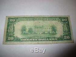 20 $ 1929 Iron Mountain Michigan MI Banque De Billets De Banque Nationale Bill! # 11929 Vf
