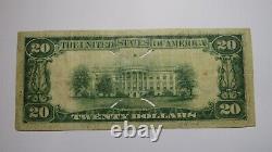 $20 1929 Lemoore California Ca National Currency Bank Note Bill Ch. #7779 Rare