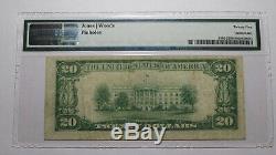 20 $ 1929 Lewiston Idaho ID Banque Nationale Monnaie Remarque Bill Ch. # 13819 Vf25 Pmg
