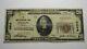 20 $ 1929 Marlin Texas Tx Banque Nationale Monnaie Note Bill! Ch. # 5606 Beaux Rare