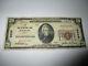 20 $ 1929 Marlin Texas Tx Note De La Banque Monétaire Nationale Bill! Ch. # 5606 Fine Rare