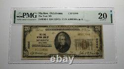 20 1929 Marlow Oklahoma Ok Monnaie Nationale Banque Note Bill Ch. #9946 Vf20 Pmg