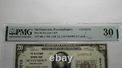 $20 1929 Mcveytown Pennsylvania Ap National Monnaie Banque Note Bill #8773 Vf30