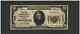 20 $ 1929 Meridian Mississippi Ms Banque Nationale Monnaie Note Ch. # 7266 T1 Nt0155