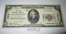 20 $ 1929 New Bethlehem En Pennsylvanie Pa Banque Nationale Monnaie Note Bill # 4978 Vf