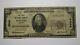 20 1929 Newton Illinois Il Monnaie Nationale Note De Banque Bill Ch. #5869 Rare