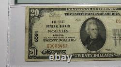 20 1929 Nogales Arizona Az Monnaie Nationale Banque Note Bill Ch. #6591 Vf20 Pmg