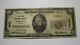 $20 1929 Oblong Illinois Il National Currency Bank Note Bill! Ch. #8607 Fine+