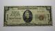 20 1929 Painesville Ohio Oh National Monnaie Banque Note Bill Ch. #13318 Fine+