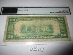 $ 20 1929 Paso Robles Californie Ca Banque Nationale De Devises Note Bill! # 12172 Vf