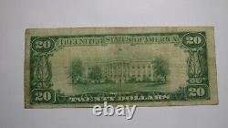 20 1929 Pittsburgh Pennsylvanie Ap National Monnaie Banque Note Bill Ch. Numéro 2278